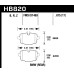 Колодки тормозные HB820Z.675 HAWK PC BMW 550i задние