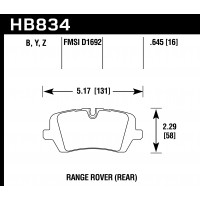 Колодки тормозные HB834Y.645 HAWK LTS Land Rover Range Rover Supercharged задние