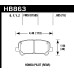 Колодки тормозные HB863B.605 HAWK HPS 5.0 Honda Pilot задние