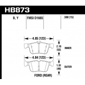 Колодки тормозные HB873B.590