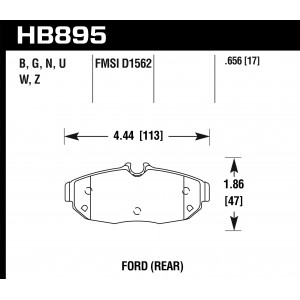 Колодки тормозные HB895B.656