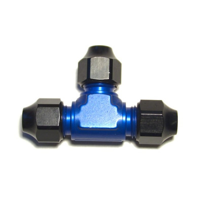 Фитинг AN-06, тройник, трубка-трубка-трубка, Hardline, алюминий, Goodridge HL814-06D