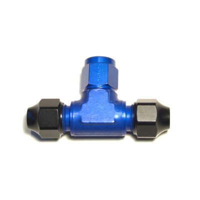 Фитинг AN-06, тройник, трубка-фитинг-трубка, Hardline, алюминий, Goodridge HL854-06D