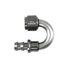 - 8 AN (8AN AN8) фитинг 180 градусов, PUSH FIT серия BLACKROCK LAB P08-001-7Ti