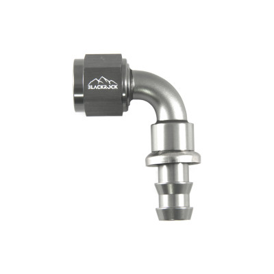 - 10 AN (10AN AN10) фитинг 90 градусов PUSH FIT серия BLACKROCK LAB P10-090-7Ti