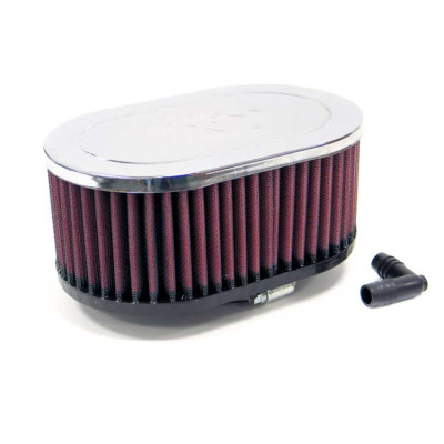 Фильтр нулевого сопротивления универсальный K&N RA-077V Chrome Filter