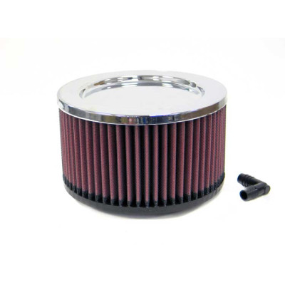 Фильтр нулевого сопротивления универсальный K&N RA-096V Chrome Filter