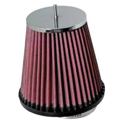 RC-4500 Воздушный фильтр нулевого сопр. d70 D132 H130 смещенный фланец, конус, хром,верхний болт