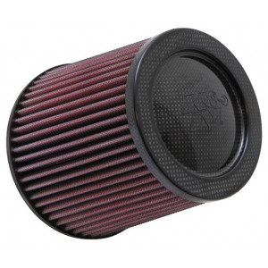 Фильтр нулевого сопротивления универсальный K&N RP-5044 Air Filter - Carbon Fiber Top and Base