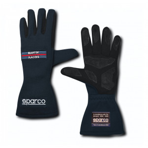 Перчатки для автоспорта SPARCO LAND MARTINI RACING, FIA, темно-синий, размер 10, S001357MR10BM