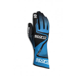 Перчатки для картинга SPARCO RUSH, голубой/черный, размер 08, 00255608AZNR