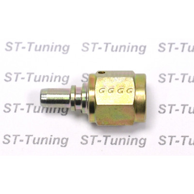 - 4 AN (4AN AN4) фитинг прямой D-04 сталь, под опрессовку, 600 серия Goodridge S6001-04Z1MP