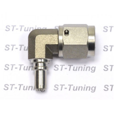 - 4 AN (4AN AN4) фитинг 90° D-04 нерж. сталь, под опрессовку 600 серия Goodridge S6090-04CMP