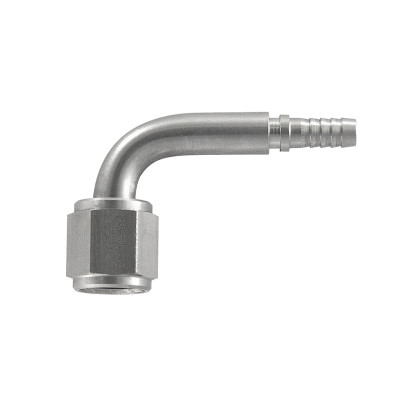 - 4 AN (4AN AN4) фитинг 90° D-04 нерж. сталь, кримп BLACKROCK LAB TC04-091-6 под тефлоноый шланг