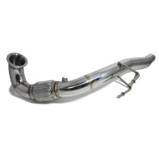 Приемная труба (даунпайп) VW-DP-0222 BlackRock Lab VAG 1.8, 2.0 TSI MQB передний привод