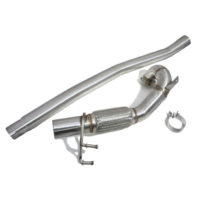 Приемная труба (даунпайп) VW-DP-0227 BlackRock Lab VAG 1.8, 2.0 TSI MQB полный привод 76mm