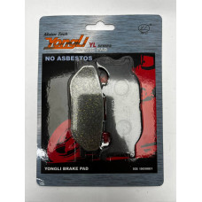 YL-F003 Тормозные колодки дисковые мото YONGLI Organic (FDB2003P)