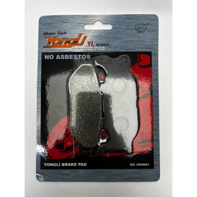 YL-F003 Тормозные колодки дисковые мото YONGLI Organic (FDB2003P)
