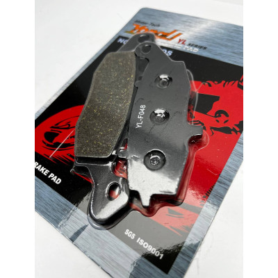 YL-F048 Тормозные колодки дисковые мото YONGLI Organic (FDB2048P)