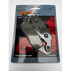 YL-F049 Тормозные колодки дисковые мото YONGLI Organic (FDB2049P)