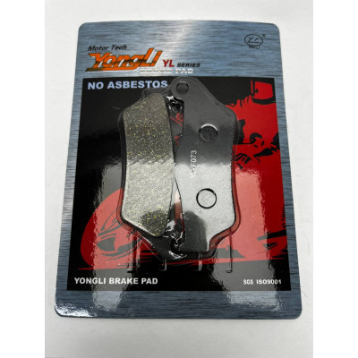 YL-F073 Тормозные колодки дисковые мото YONGLI Organic (FDB2039P)