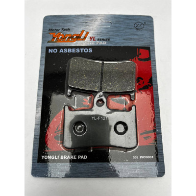 YL-F121 Тормозные колодки дисковые мото YONGLI Organic (FDB533P)