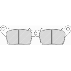 Ferodo FDB2221P Тормозные колодки дисковые MOTO, блистер 2 шт