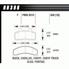Колодки тормозные HB396F.630 HAWK HPS