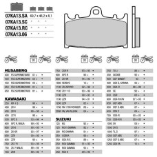 Brembo 07KA13SA колодки тормозные МОТО(FDB574)