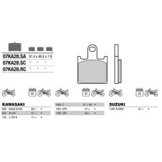 Brembo 07KA28SA колодки тормозные МОТО(FDB2220)