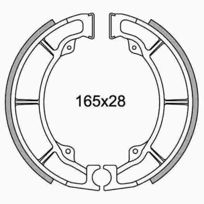 Ferodo FSB789 Тормозные колодки барабанные MOTO, коробка 2 шт