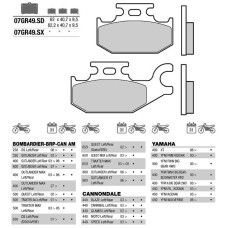 Brembo 07GR49SD колодки тормозные МОТО(FDB2148)