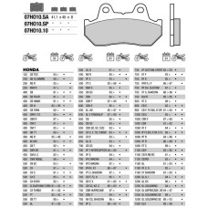 Brembo 07HO1010 колодки тормозные МОТО(FDB244)