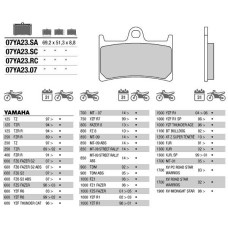 Brembo 07YA23SA колодки тормозные МОТО(FDB605)