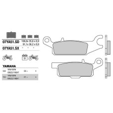 Brembo 07YA51SD колодки тормозные МОТО(FDB2233)