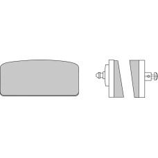Ferodo FDB155P Тормозные колодки дисковые MOTO, блистер 2 шт