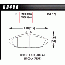 Колодки тормозные HB428F.650 HAWK HPS