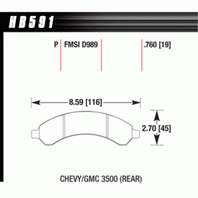 Колодки тормозные HB591P.760 HAWK SuperDuty
