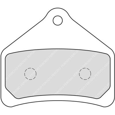 Ferodo FDB2214SG Тормозные колодки дисковые MOTO, блистер 2 шт