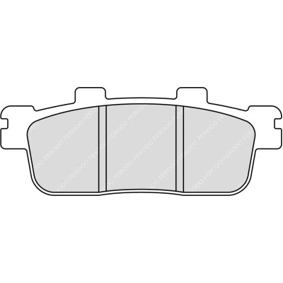 Ferodo FDB2226EF Тормозные колодки дисковые MOTO, блистер 2 шт