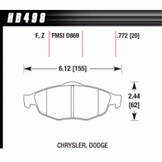 Колодки тормозные HB498Z.772 HAWK Perf. Ceramic