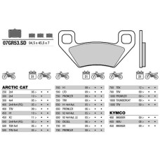 Brembo 07GR53SD колодки тормозные МОТО (ARCTIC CAT, KIMCO)