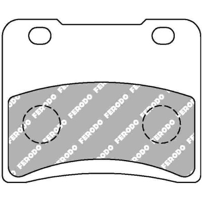 Ferodo FDB390P Тормозные колодки дисковые MOTO, блистер 2 шт