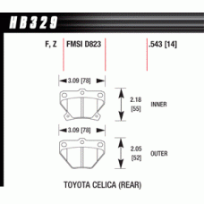 Колодки тормозные HB329Z.543 HAWK Perf. Ceramic