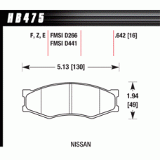 Колодки тормозные HB475Z.642 HAWK Perf. Ceramic