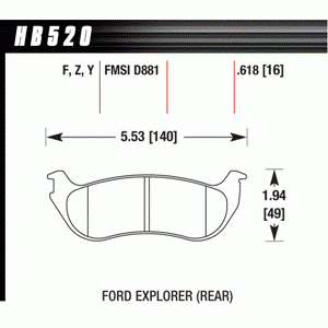 Колодки тормозные HB520Z.575 HAWK Perf. Ceramic