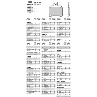 Brembo 07BB2035 колодки тормозные МОТО(FDB2074)