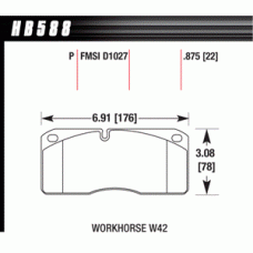Колодки тормозные HB588P.875 HAWK SuperDuty