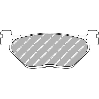 Ferodo FDB2126P Тормозные колодки дисковые MOTO, блистер 2 шт(FDB2156)