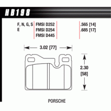Колодки тормозные HB198N.565 HAWK HP Plus
